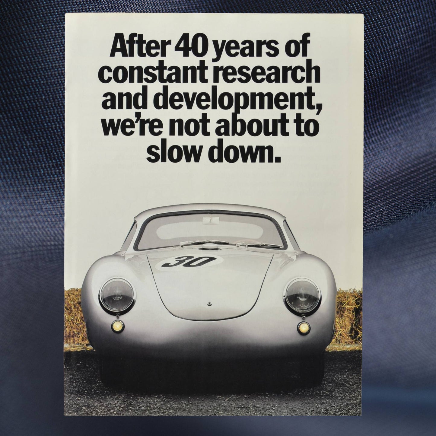 Porsche 40-Year Anniversary Sales Brochure – 1988 Collector Insert with Fold-Out Poster