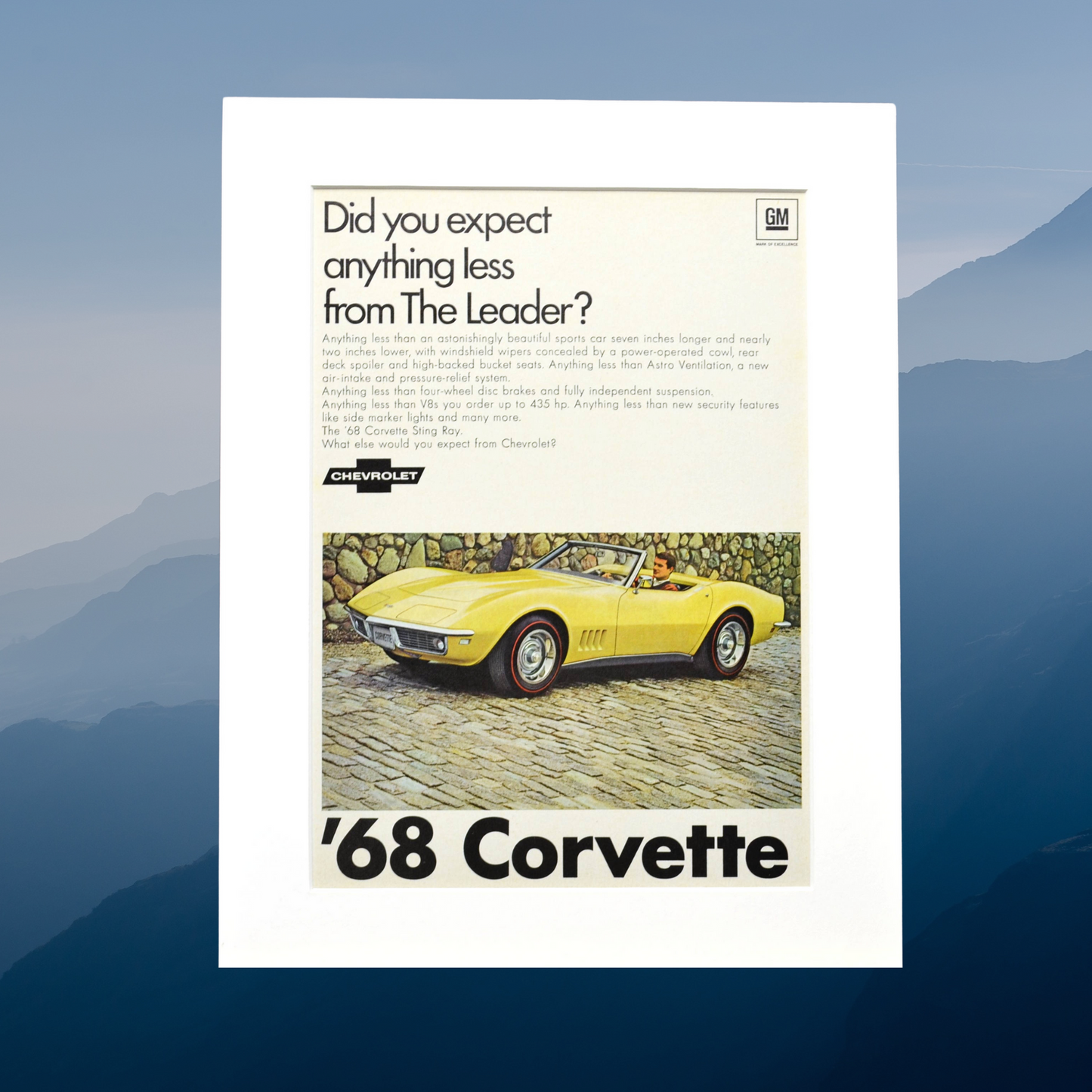 1968 Corvette Sting Ray original Ad