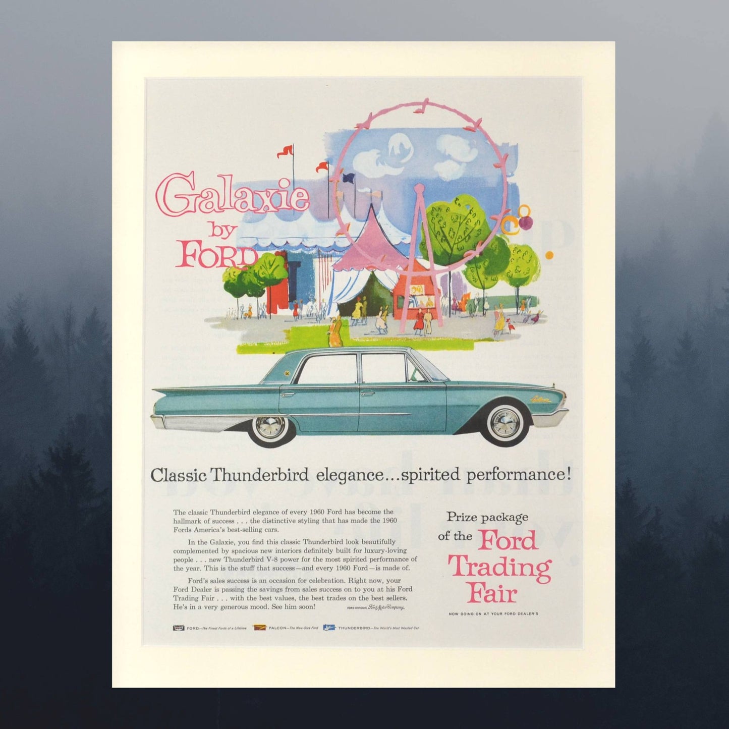 1960 Ford Galaxie print Ad