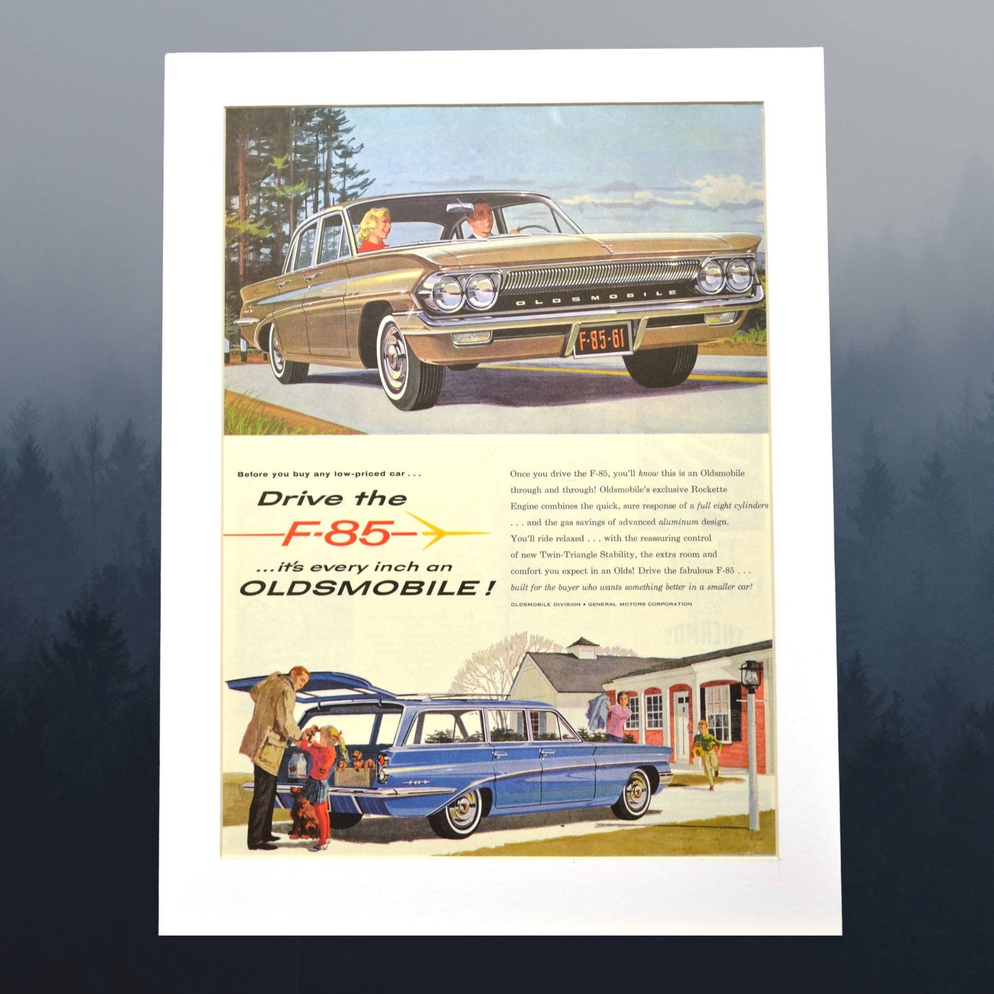 1961 Oldsmobile F-85 print Ad