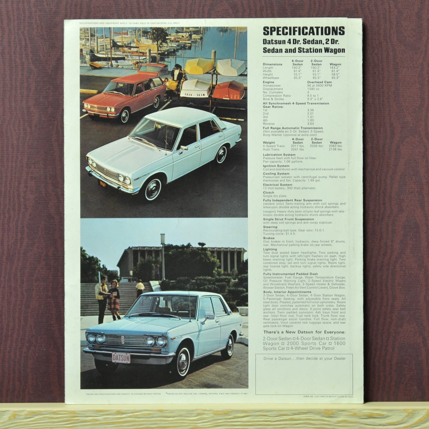 1969 datsun dealer sales ad back page
