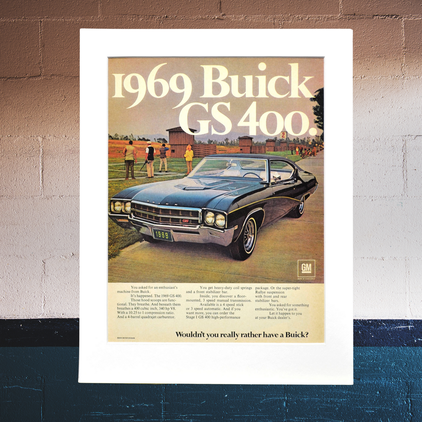 1969 Buick GS 400 Vintage Print Ad