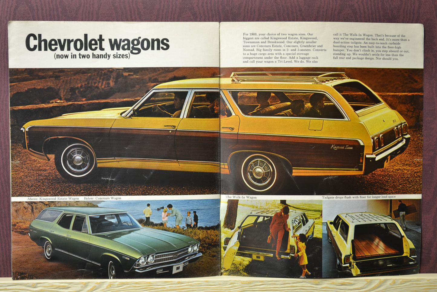 1969 Chevrolet Cars Viewpoint Dealer Brochure - Highlights for All Models wagons