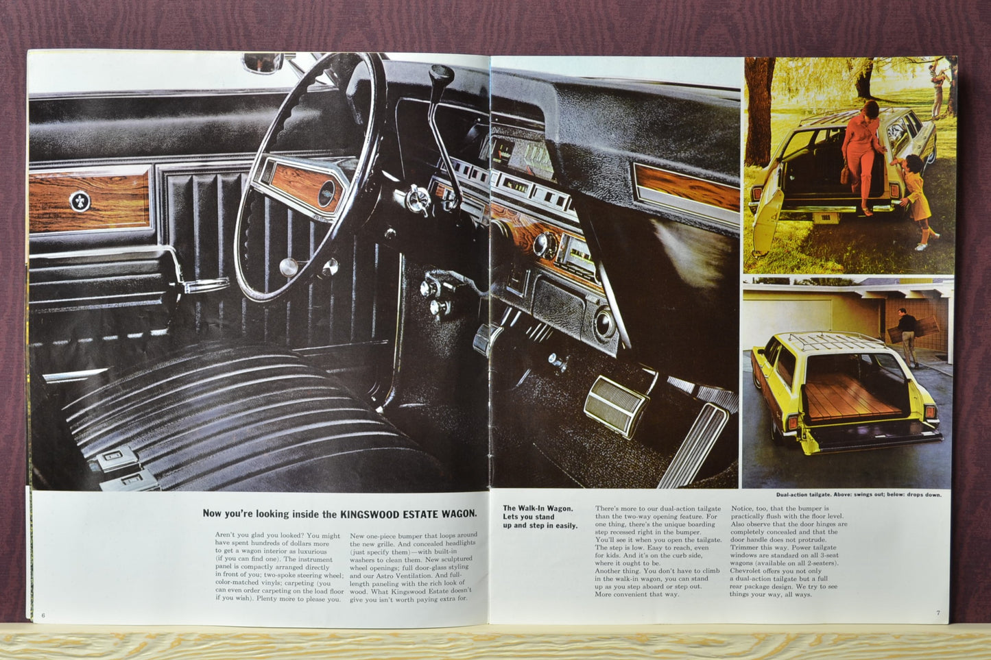 1969 Chevrolet Wagon Dealer Brochure – Classic Wagon Collector’s Piece interior