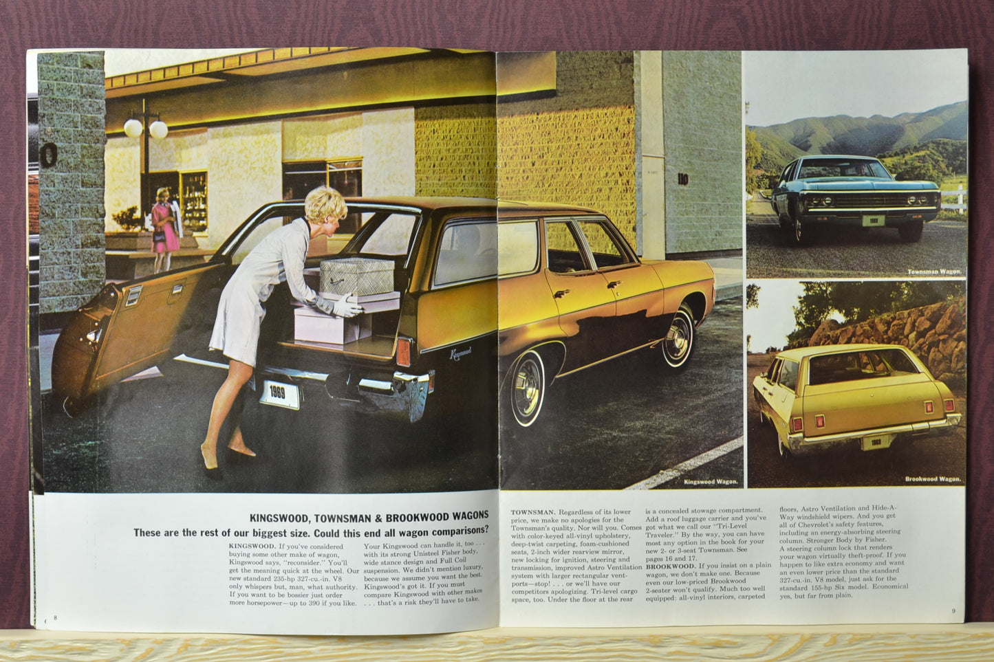 1969 Chevrolet townsman and Brookwood Wagon Dealer Brochure – Classic Wagon Collector’s Piece