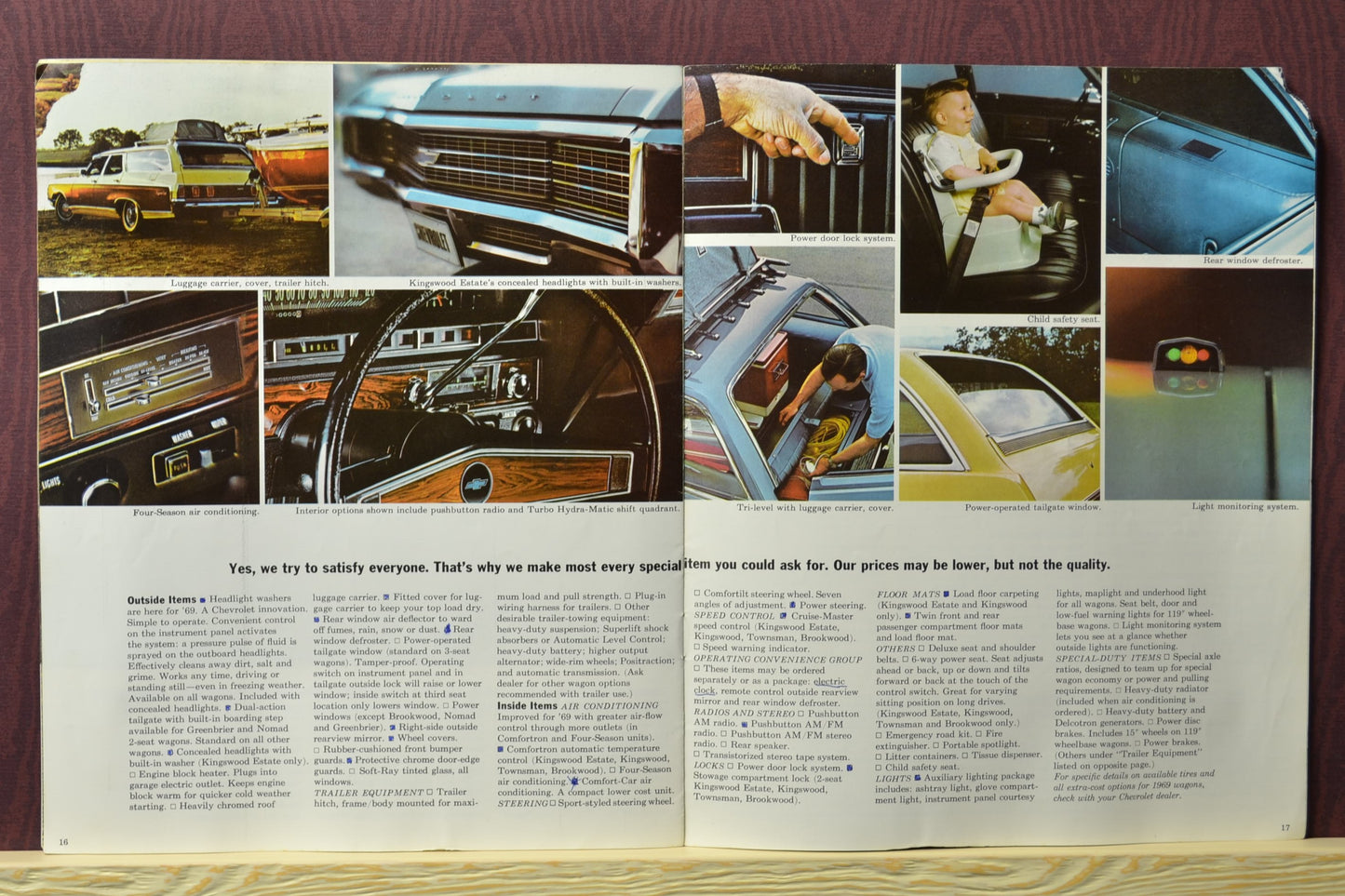 1969 Chevrolet Wagon features Dealer Brochure – Classic Wagon Collector’s Piece
