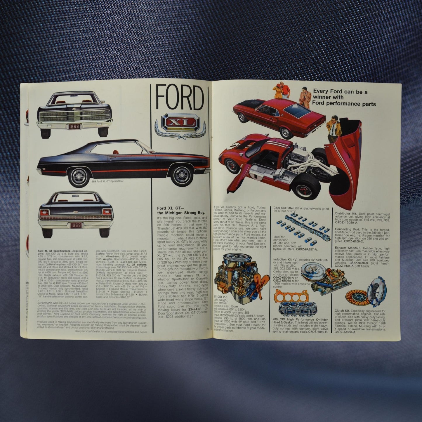 1969 Ford Performance Buyer’s Digest Brochure – Vintage Automotive Memorabilia 6-7