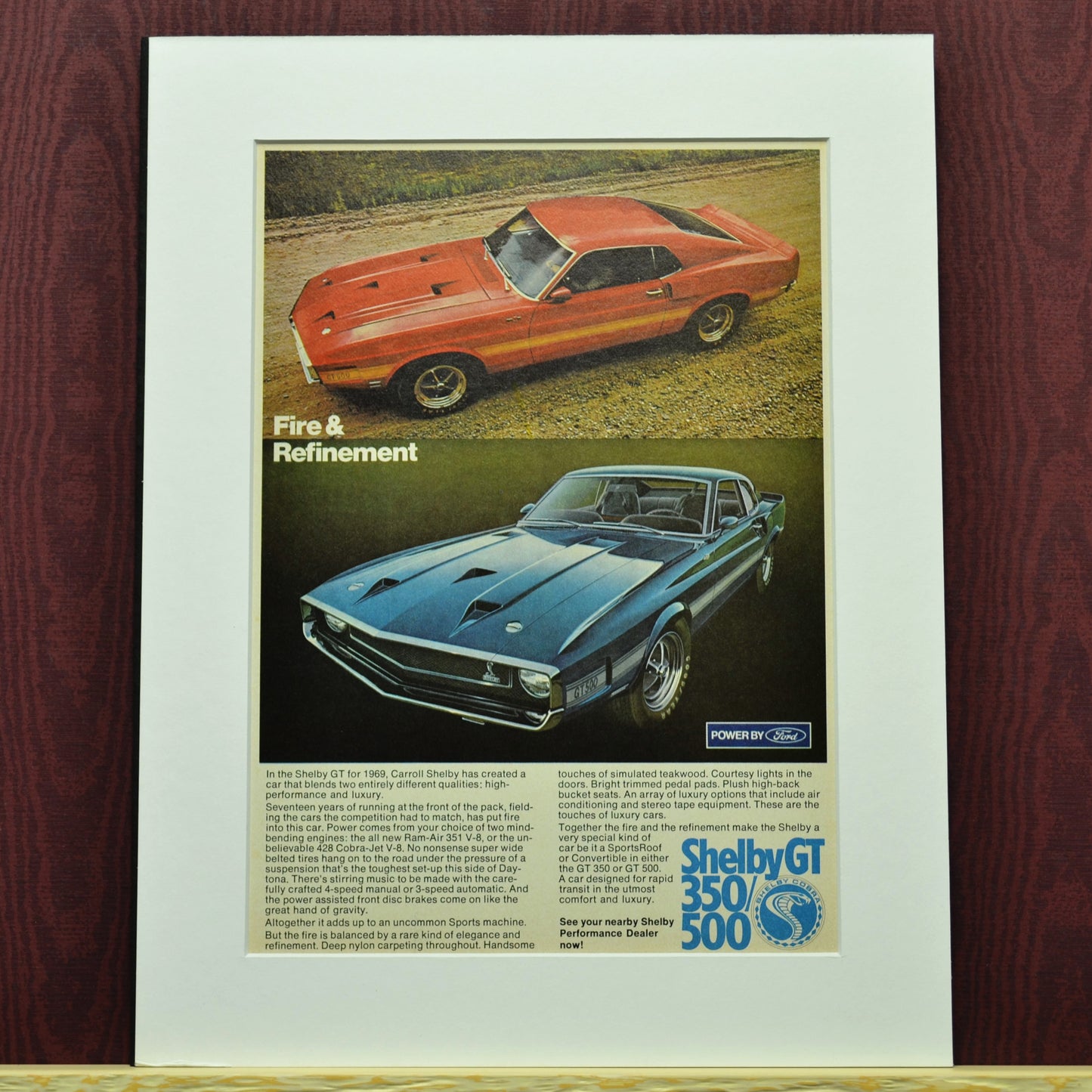 1969 Shelby GT-350 & GT-500 Ad