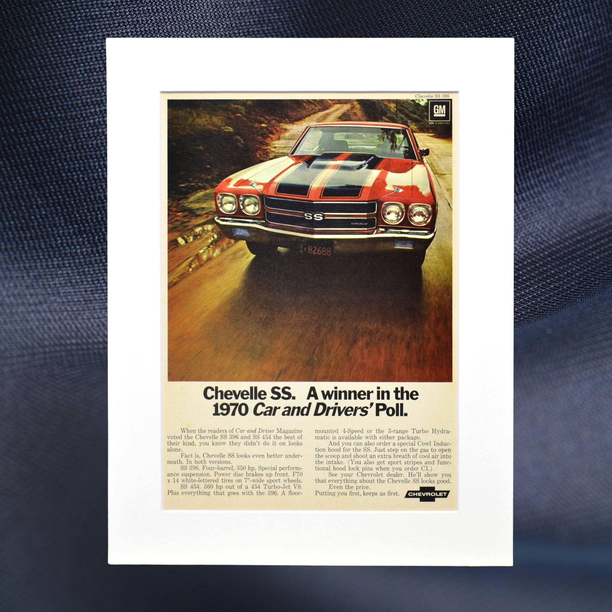Red 1970 Chevelle SS 454 print ad