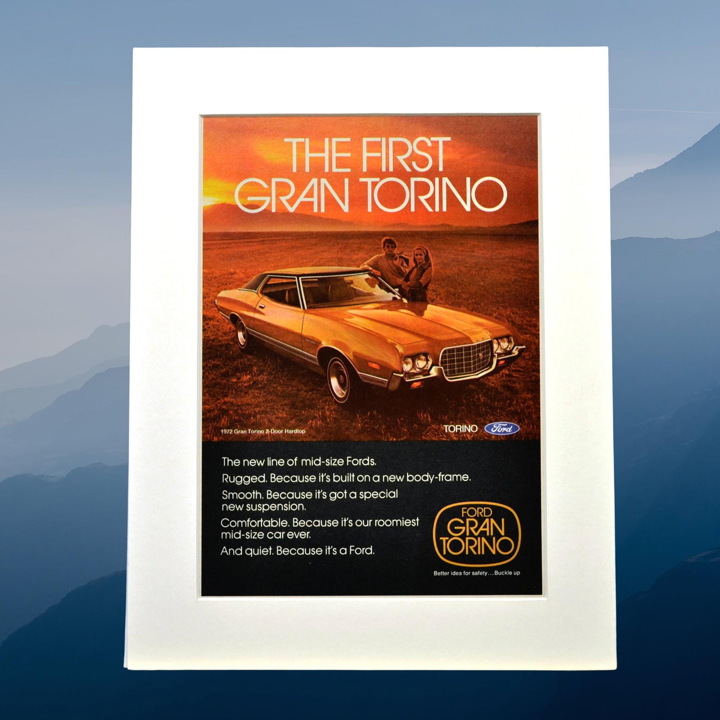 1972 Ford Gran Torino Vintage Ad