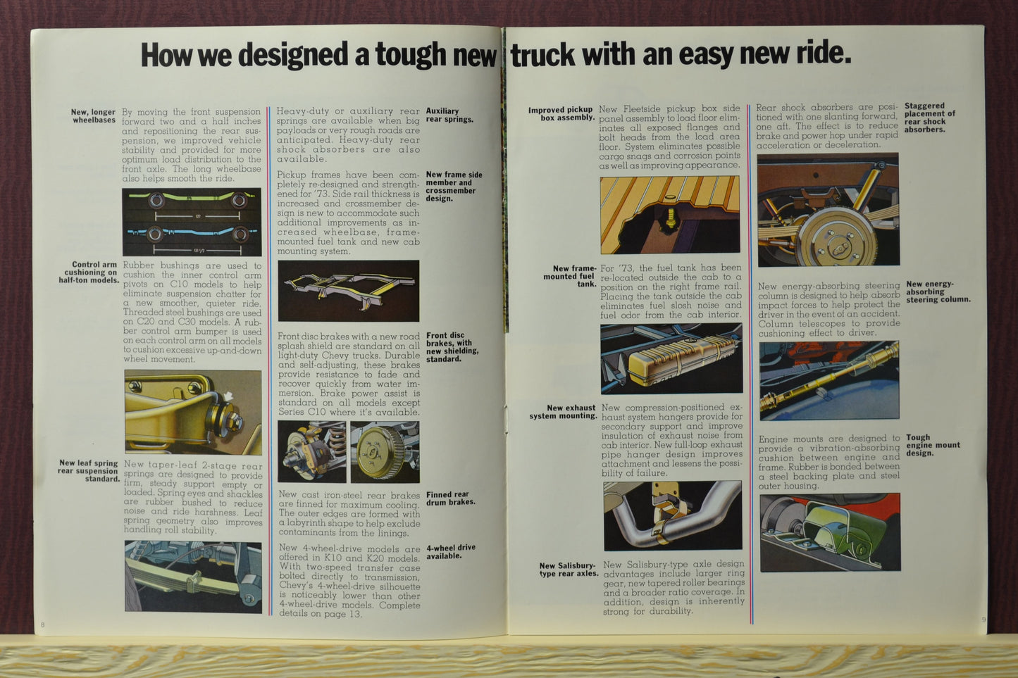 1973 Chevrolet Pickup Truck Brochure vintage ad
