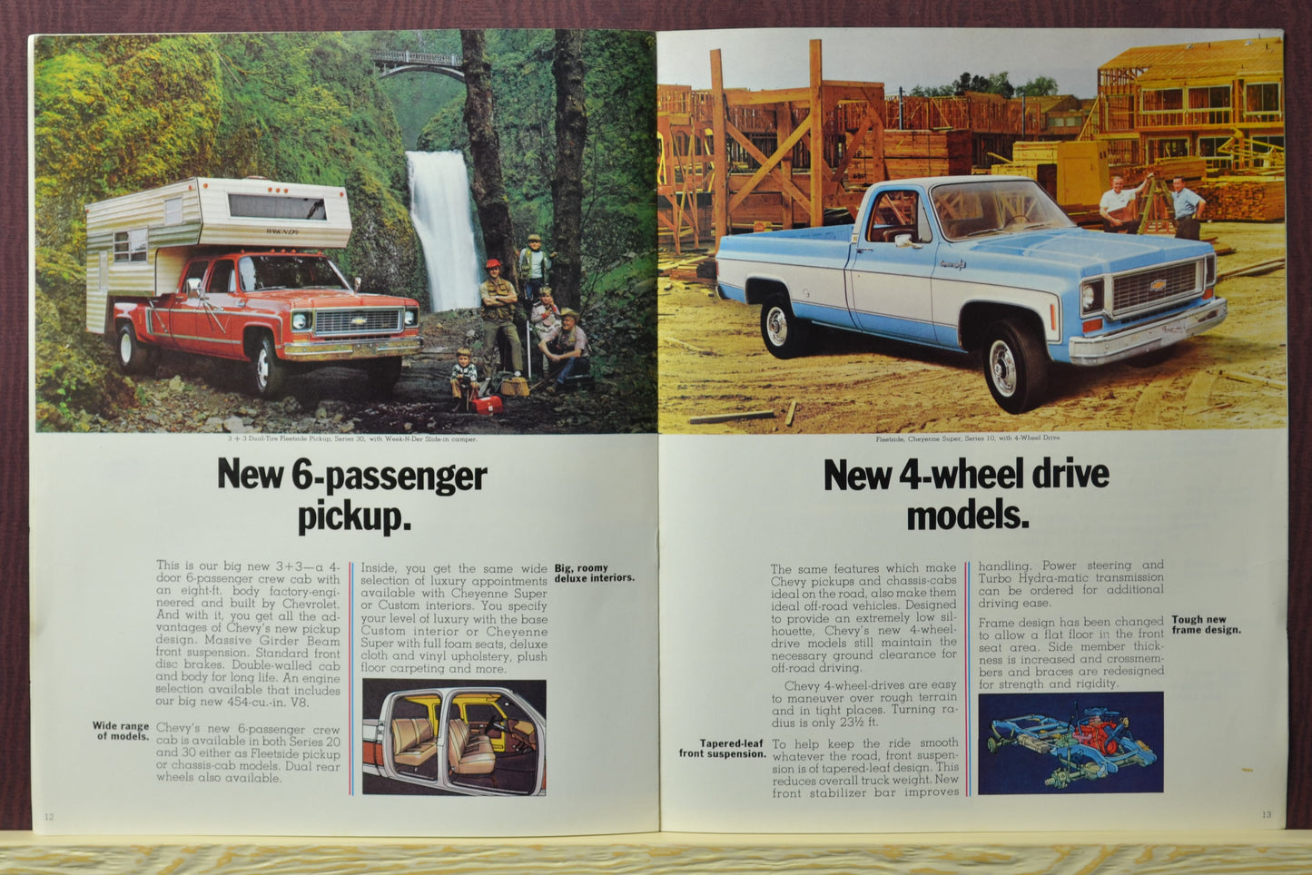 1973 Chevrolet Pickup Truck Brochure 4wd