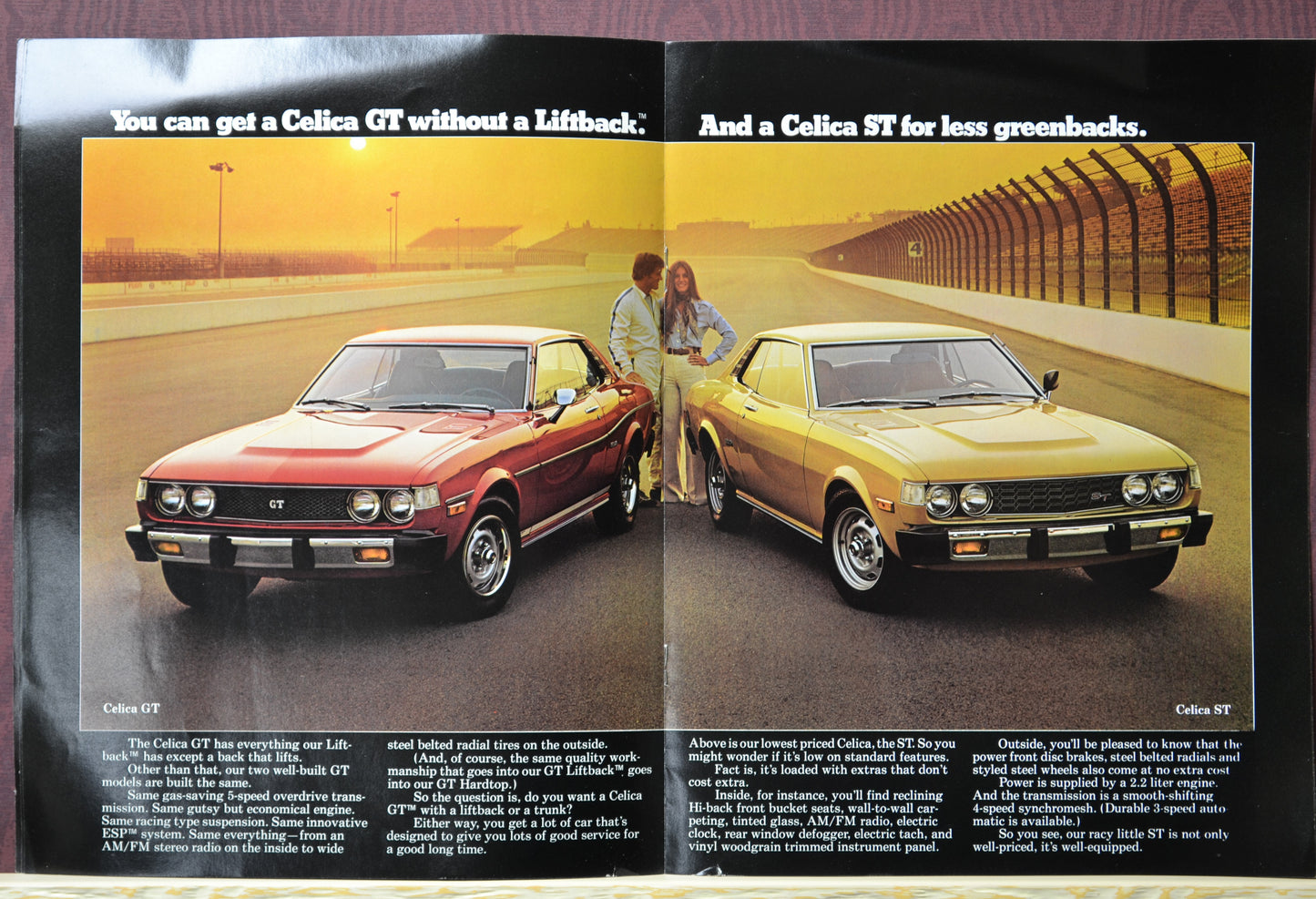 1976 Toyota Celica Dealer Ad Brochure – Vintage Automotive Literature 6-7