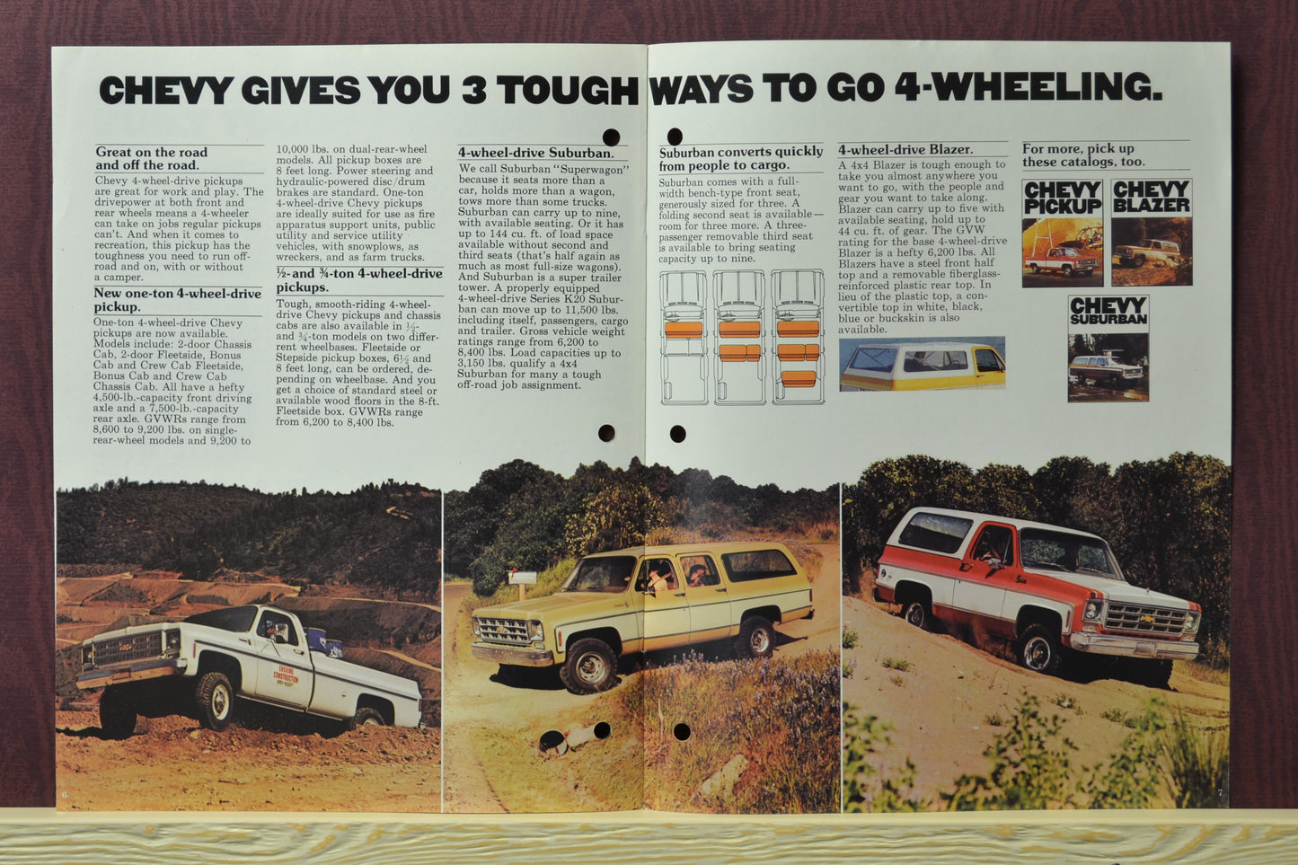 1977 Chevy 4-Wheelers Dealer Brochure - squarebody 4WD Trucks