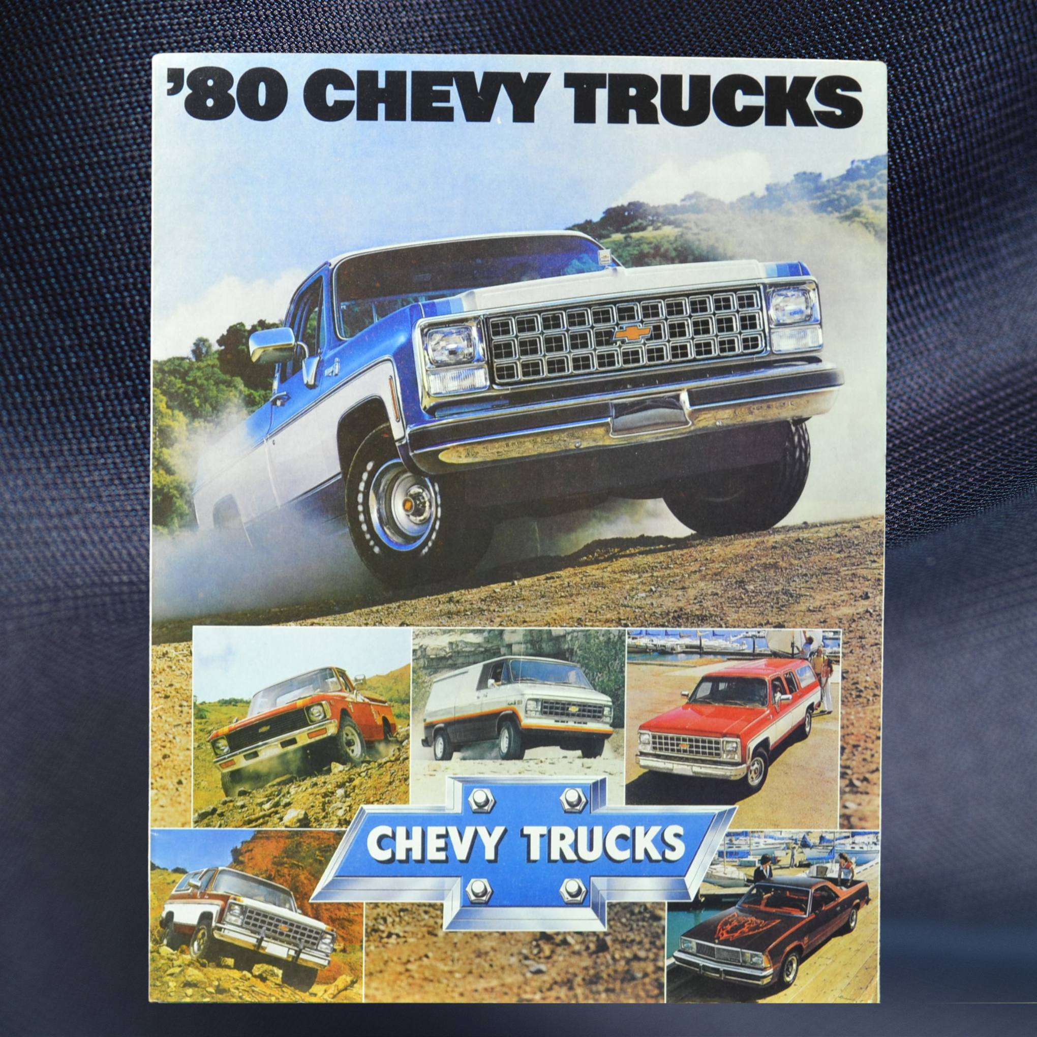 1980 Chevy Trucks Dealer Brochure Square Body, Suburban, LUV & More