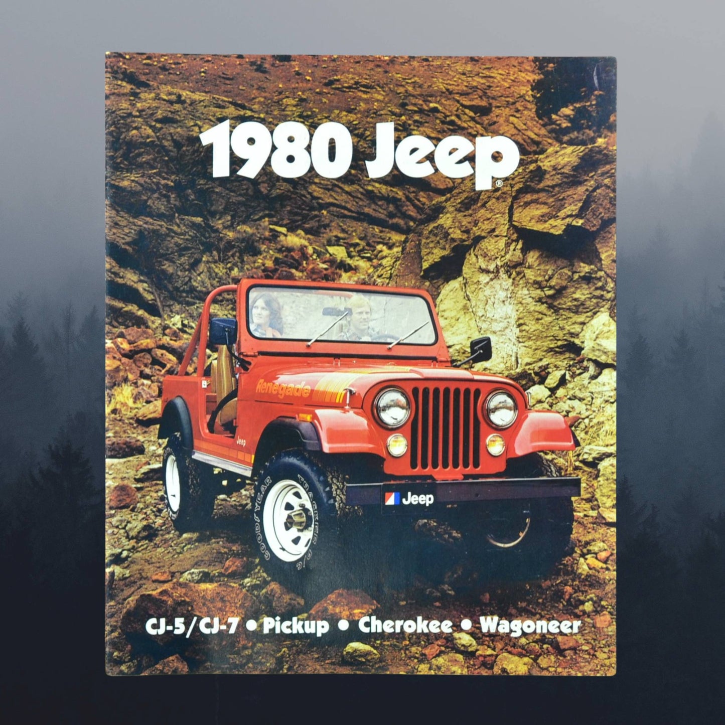 1980 Jeep Lineup Brochure Ad – CJ-5, CJ-7, Pickup, Cherokee & Wagoneer