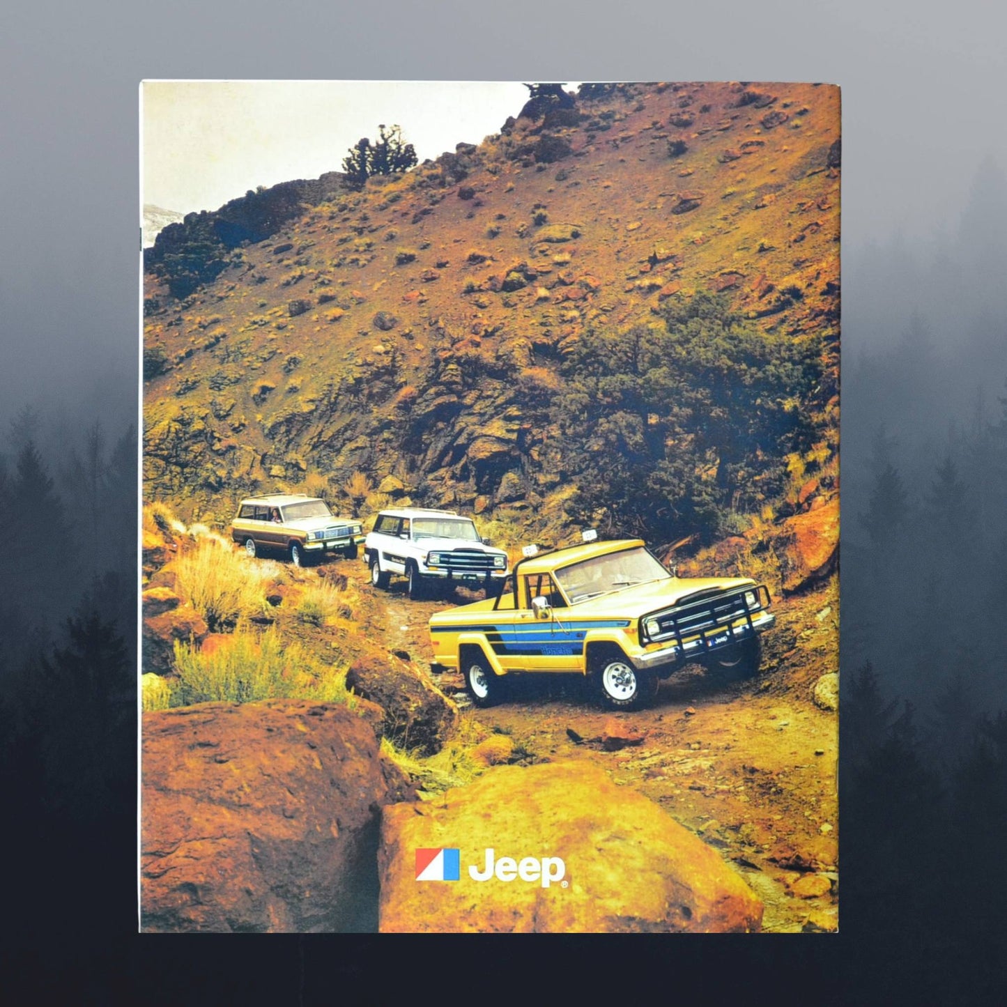 1980 Jeep Lineup Brochure Ad – CJ-5, CJ-7, Pickup, Cherokee & Wagoneer back page