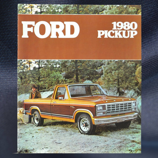 Cover of 1980 Ford F-Series sales brochure featuring a Ranger F-150 pickup.