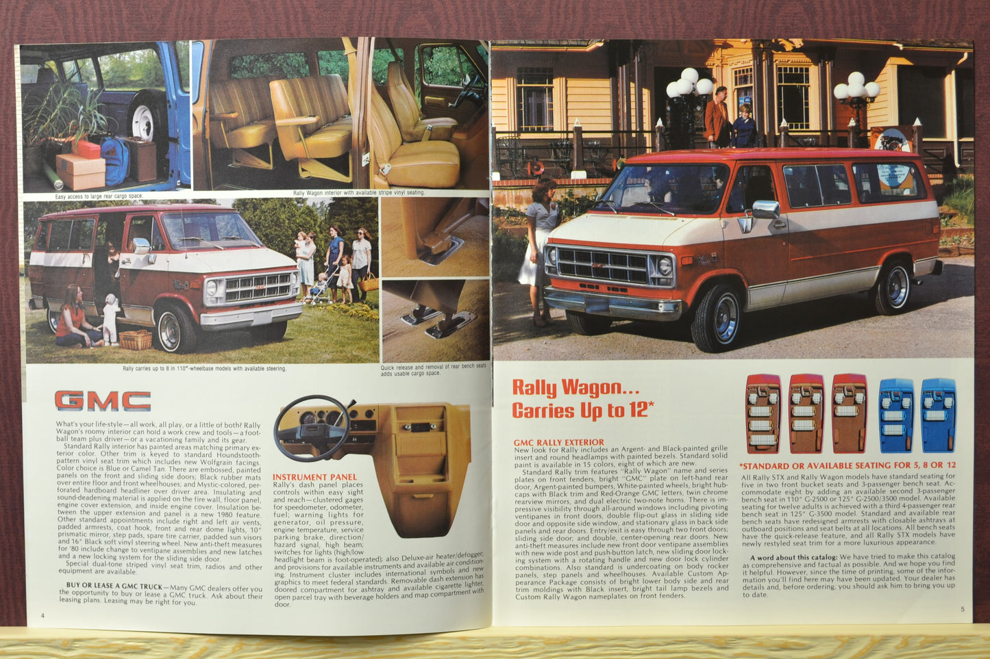 1980 GMC Rally STX and Vandura Rally van brochure