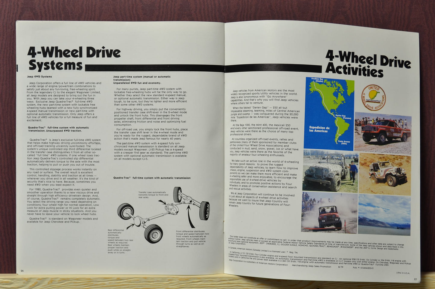1980 Jeep Lineup Brochure Ad – CJ-5, CJ-7, Pickup, Cherokee & Wagoneer 26-27
