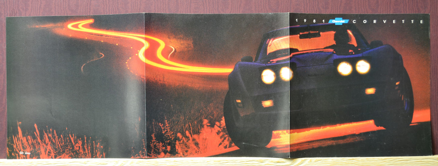 Back cover of the 1981 Chevrolet Corvette dealer brochure