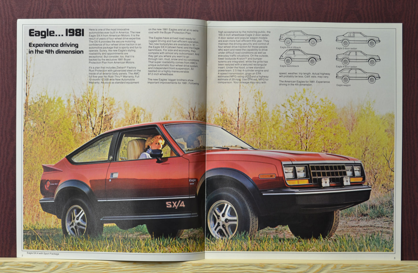 1981 AMC Eagle 4WD Dealer Brochure - Classic Automotive sx4 Literature
