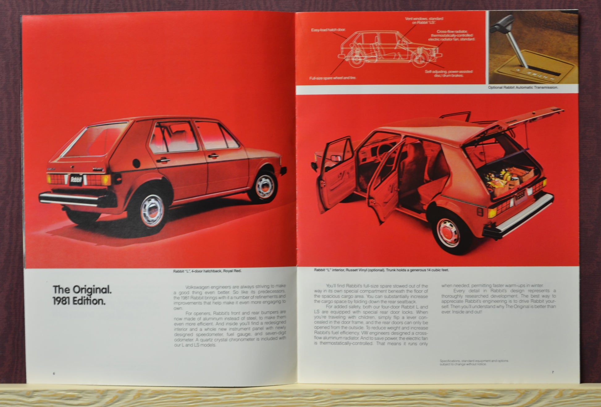 1981 Volkswagen Rabbit Dealer Brochure - Classic Automotive Literature, original