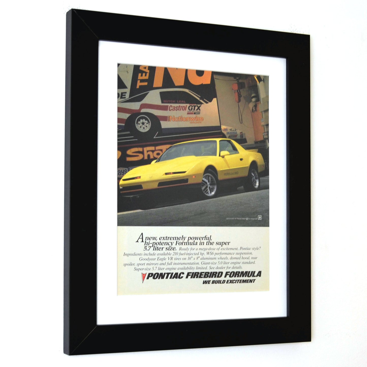 1987 Pontiac Firebird Formula Ad framed
