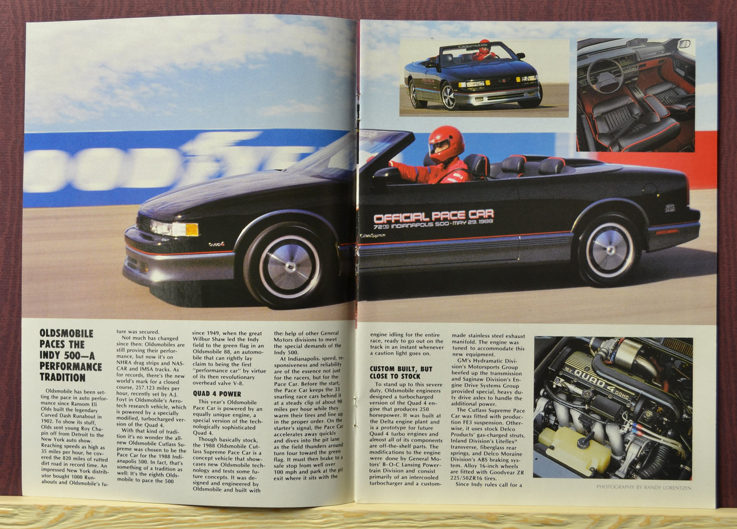 1988 Oldsmobile flyer – Cutlass Supreme Pace Car at Indy