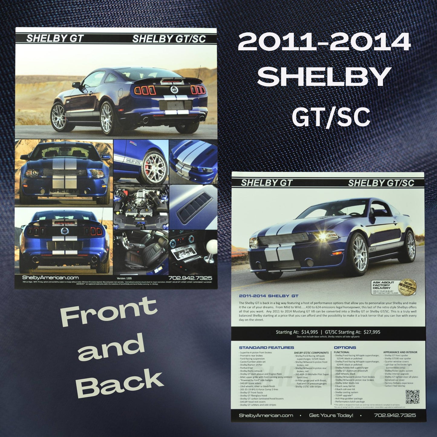 2011-2014 Shelby GT/SC dealer flyer with specifications โ John Barnes Collection