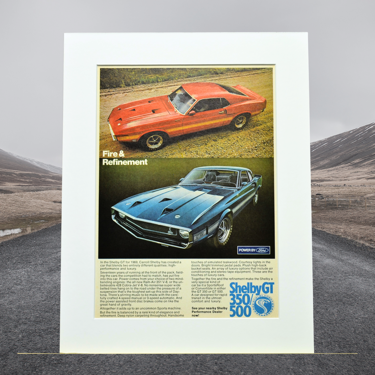 1969 Shelby GT-350 & GT-500 Print Ad