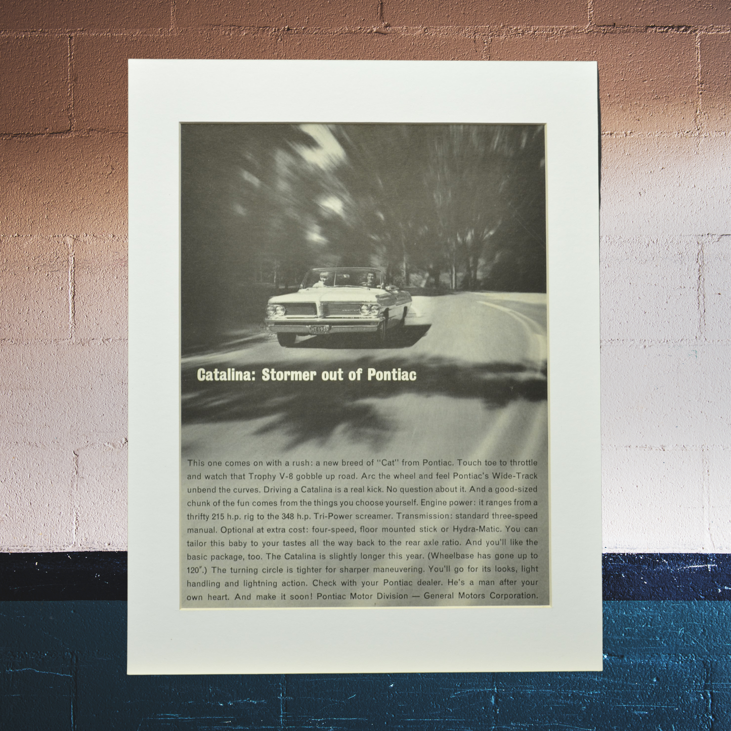 1962 Pontiac Catalina Ad - Vintage Art Garage