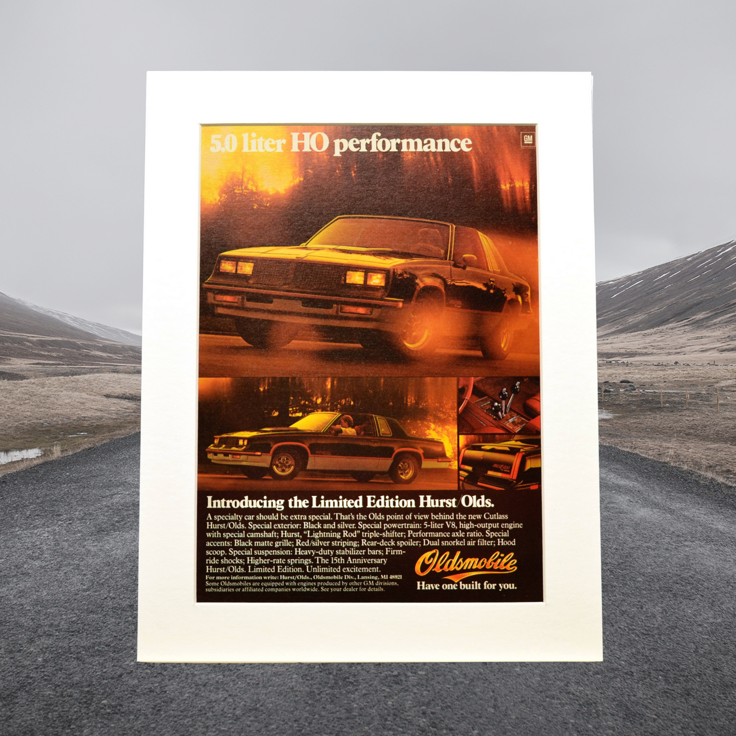 Own a Piece of History: Vintage 1984 Hurst/Olds Print