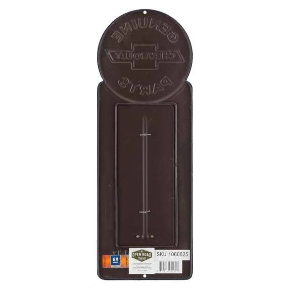 Chevrolet Genuine Parts Metal Wall Thermometer back view