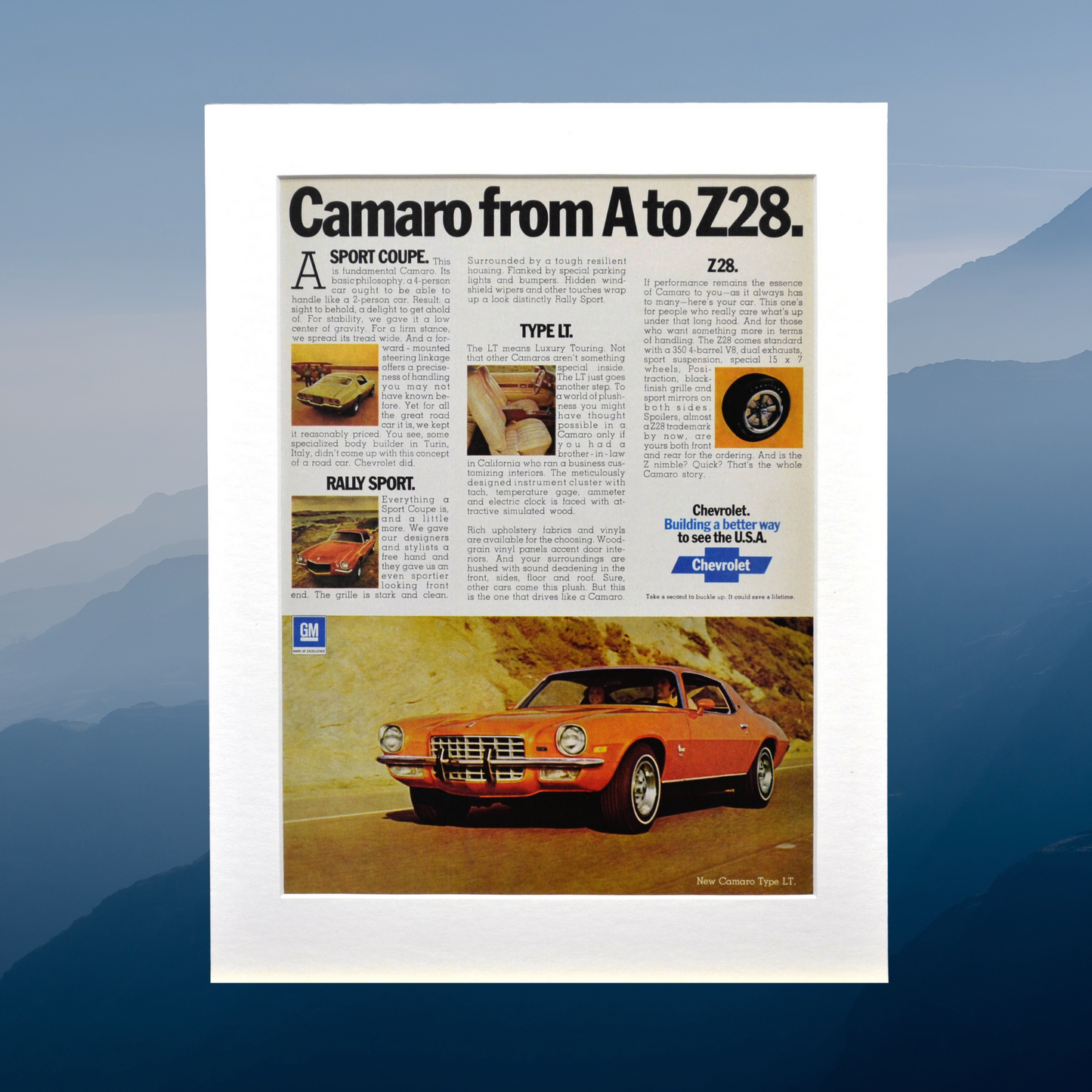 1973 Camaro Z28 Print ad