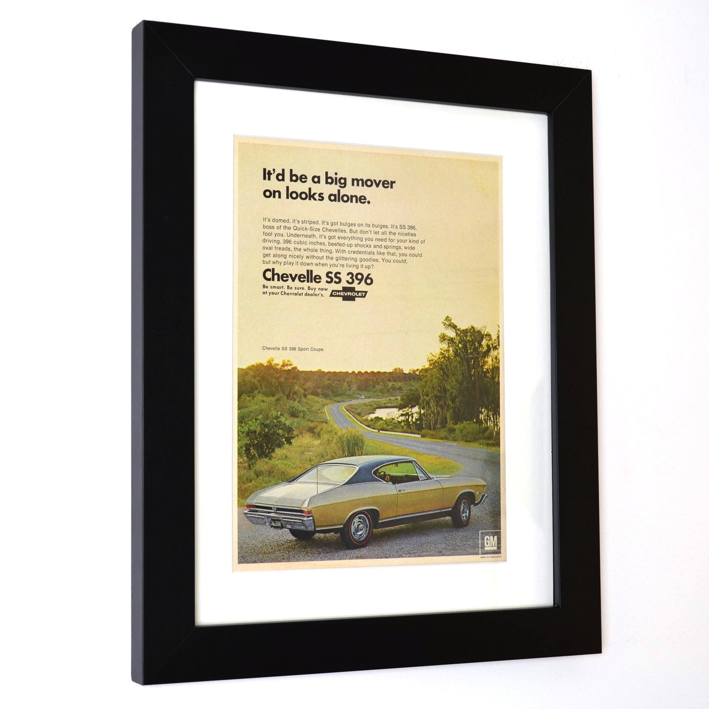 1968 Chevrolet Chevelle SS 396 Ad framed