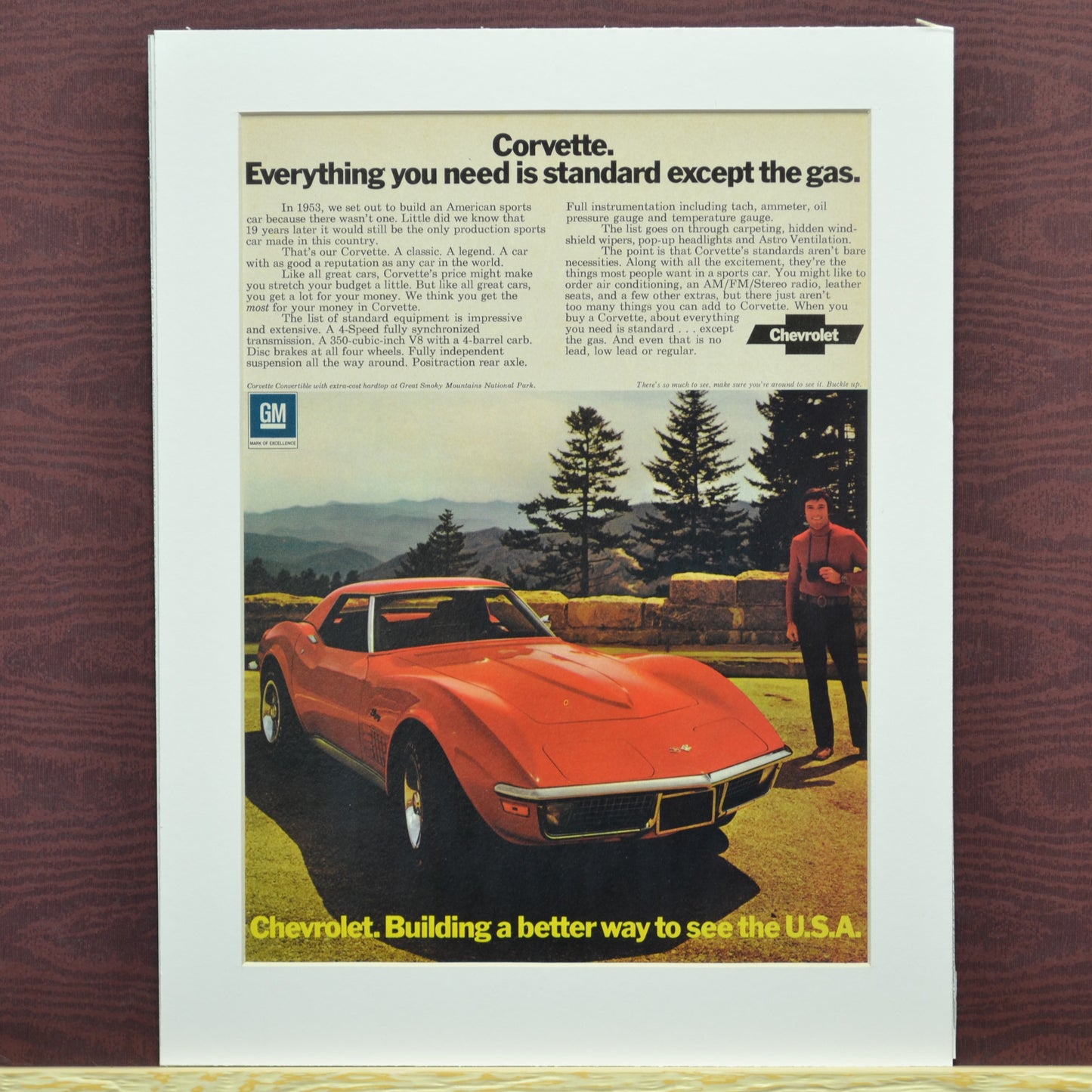 1972 Chevrolet corvette print