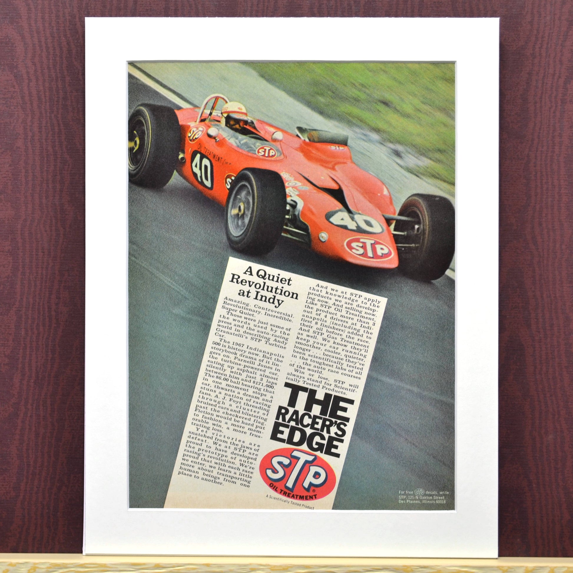 1967 STP Indy Racer Ad