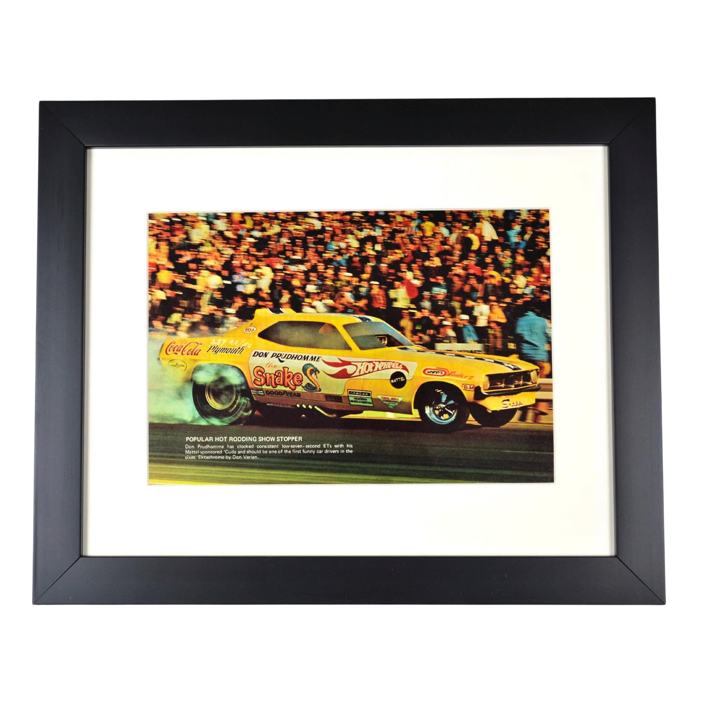 Don prudhomme hot wheels funny car print framed