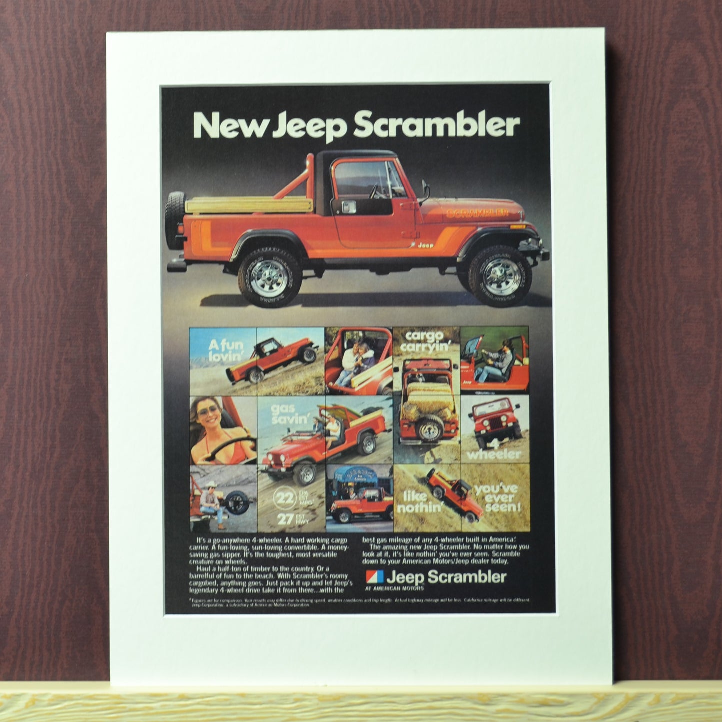 1981 Jeep Scrambler Vintage Print