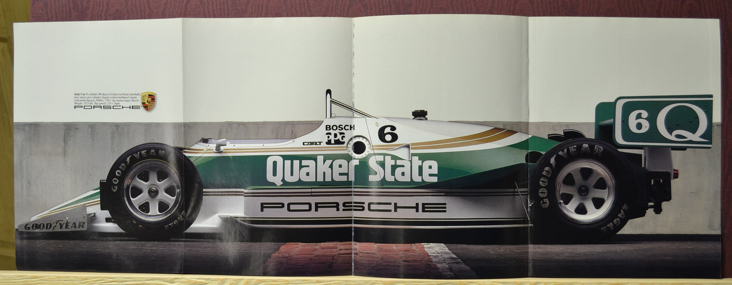 Porsche 40-Year Anniversary Sales Brochure – 1988 Collector Insert with Fold-Out Poster