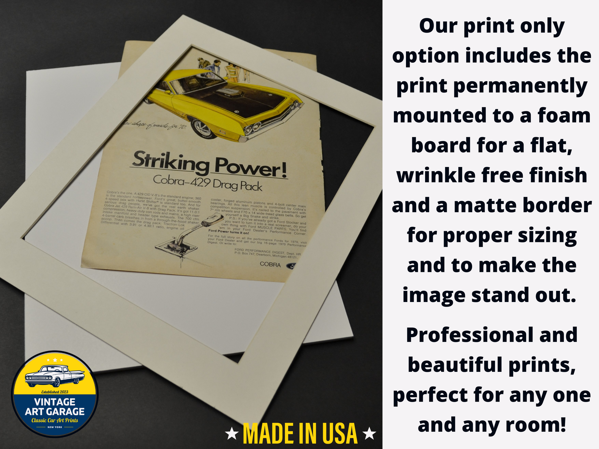 Unleash the Power with a 1970 Dodge Super Bee Vintage Ad - Vintage Art Garage