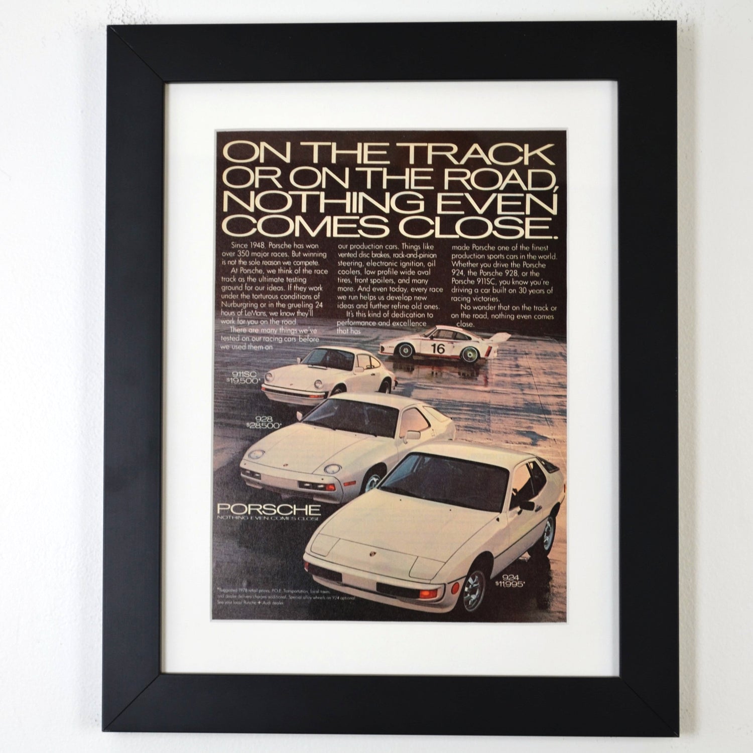 vintage art garage Import, European collection Porsche print