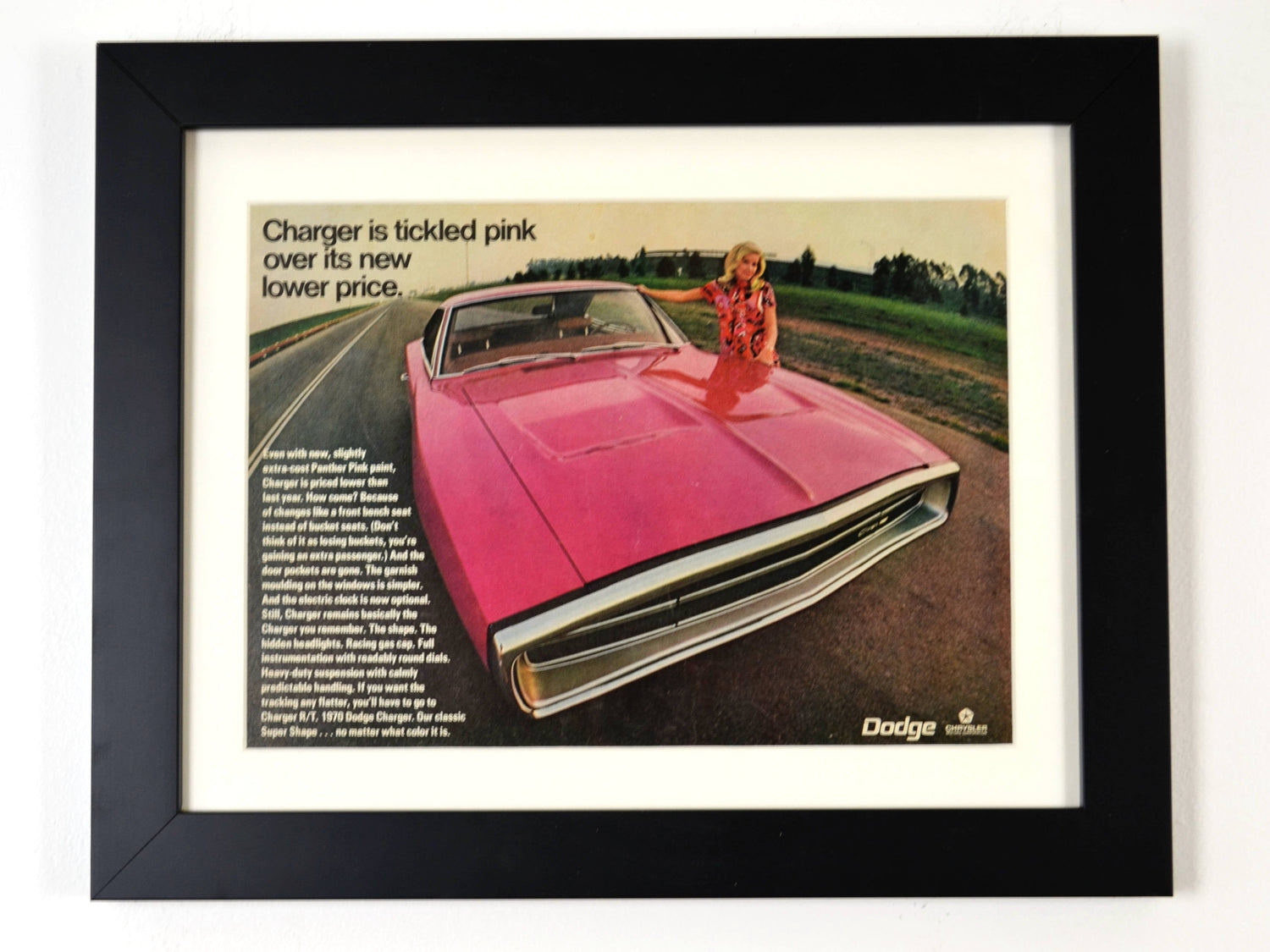 vintage art garage Dodge collection print