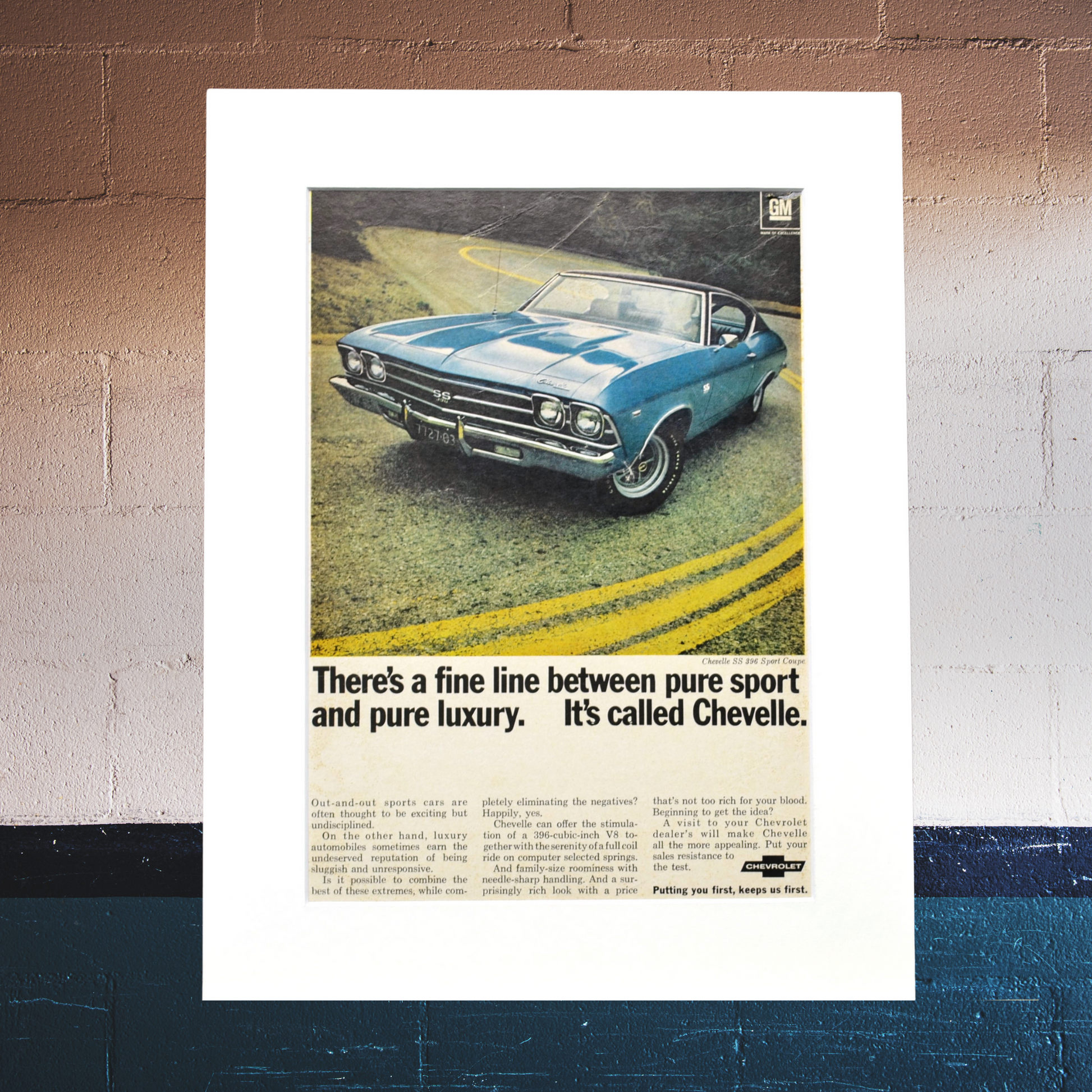 1969 Chevrolet Chevelle SS 396 Print Ad