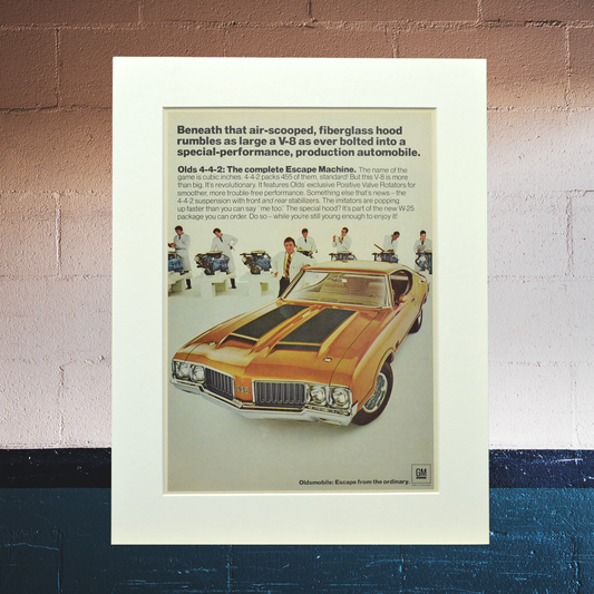  1970 Olds Cutlass 442 Wall Art