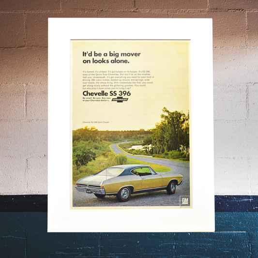 1968 Chevrolet Chevelle SS 396 Print Ad 