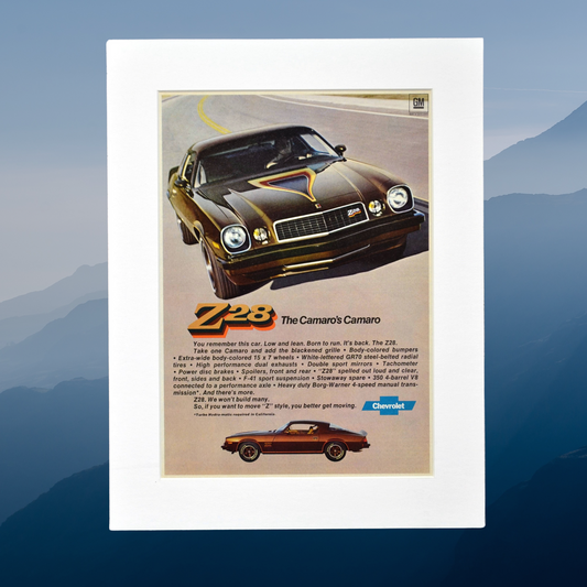 1977 Chevrolet Camaro Z28 Vintage Print