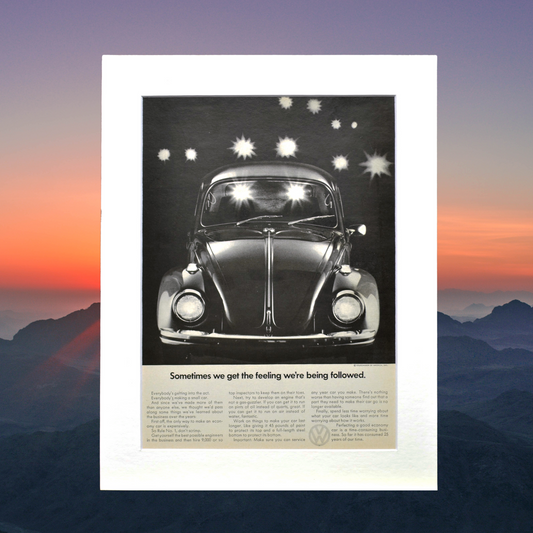 1960s Volkswagen Bug Vintage Ad 