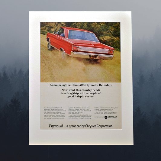 1966 Plymouth Belvedere Hemi 426 – Original MOPAR Muscle Ad